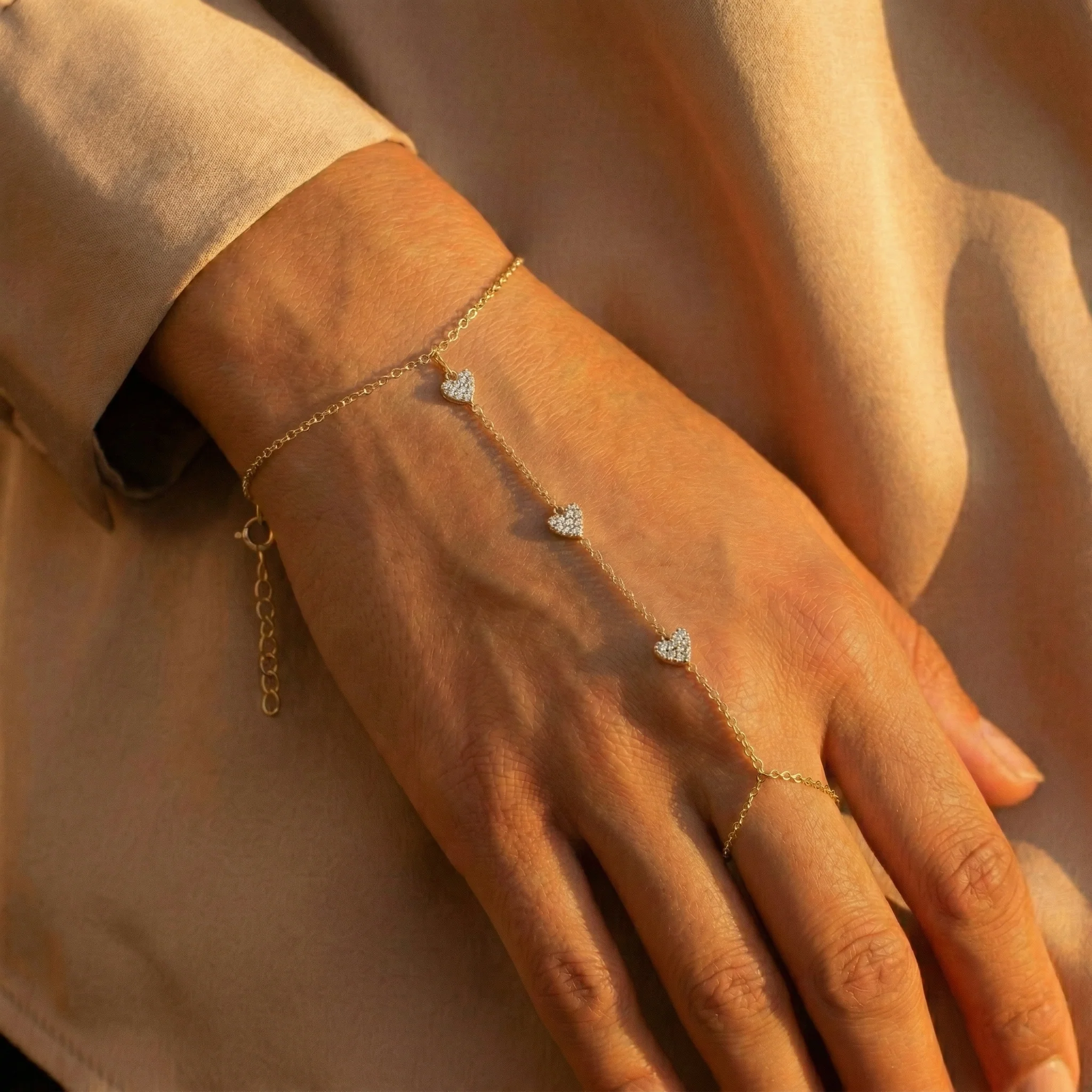 Elara Crystal Hand Chain - Image 4