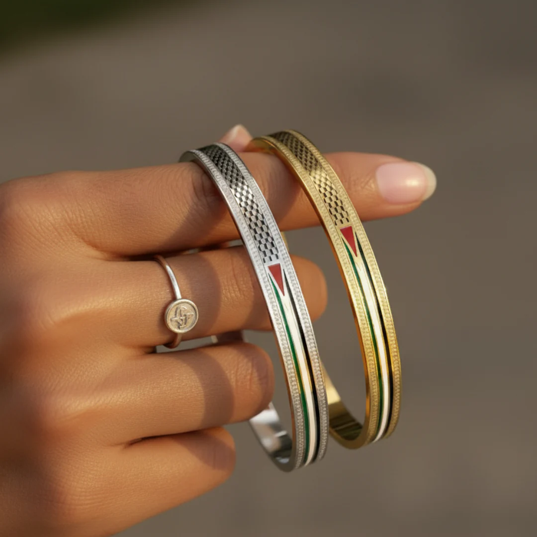 Qamar Palestine Heritage Cuff - Image 4