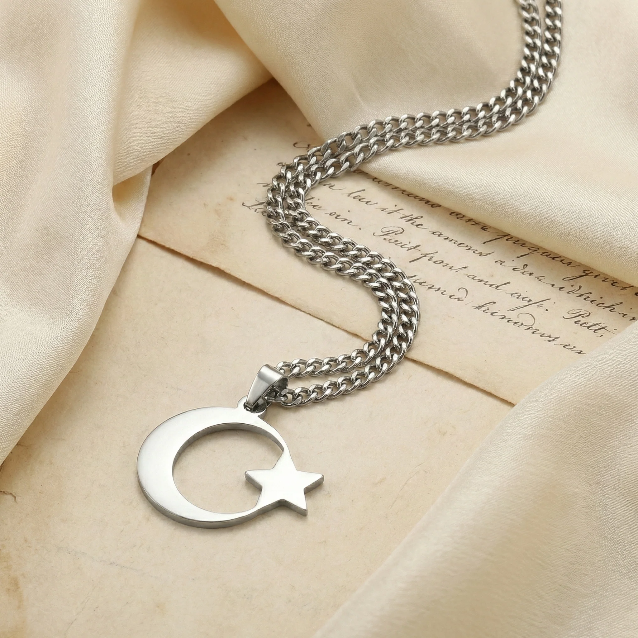 Qamar Lunar Star Necklace - Image 3