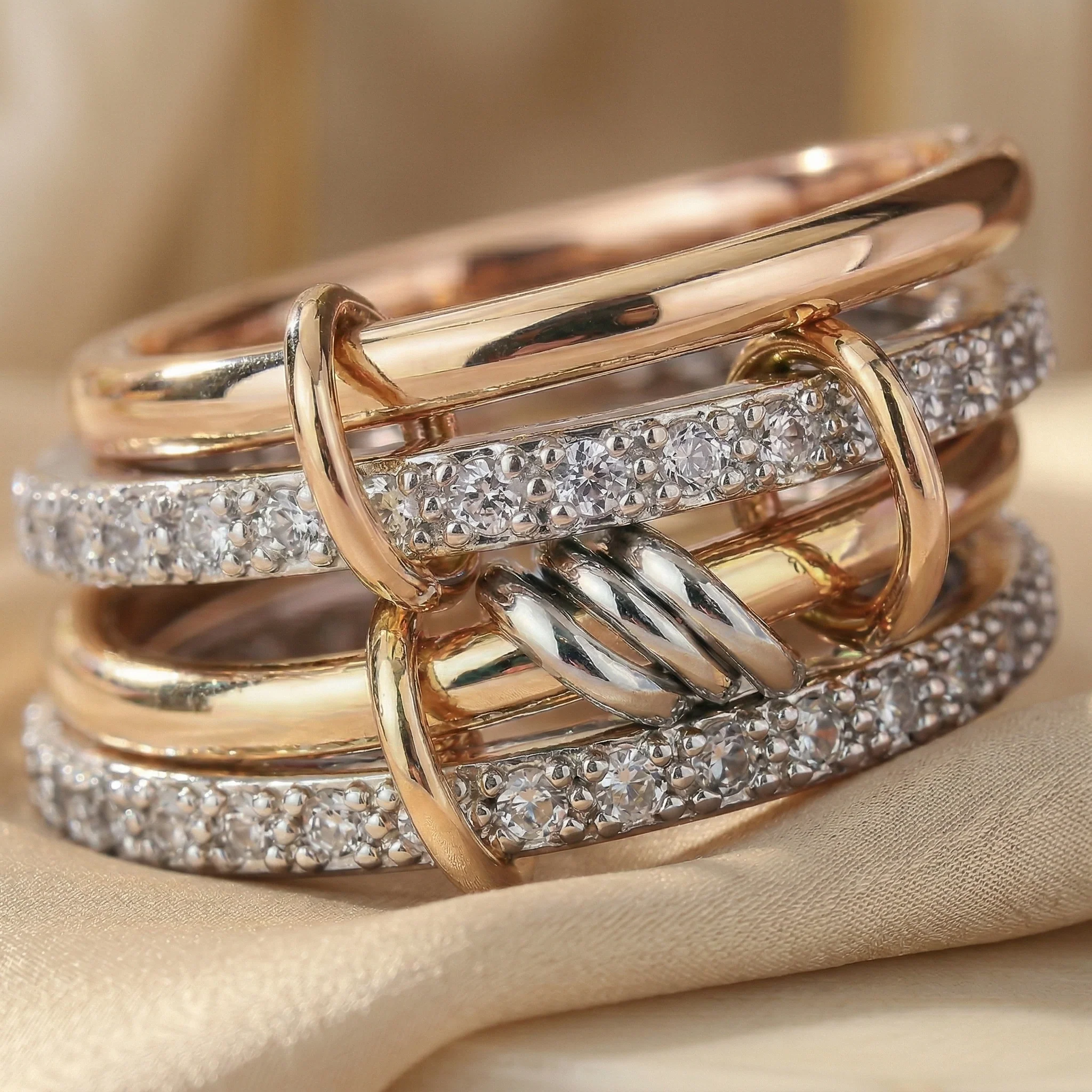 Qamar Sabr Stack Ring - Image 3