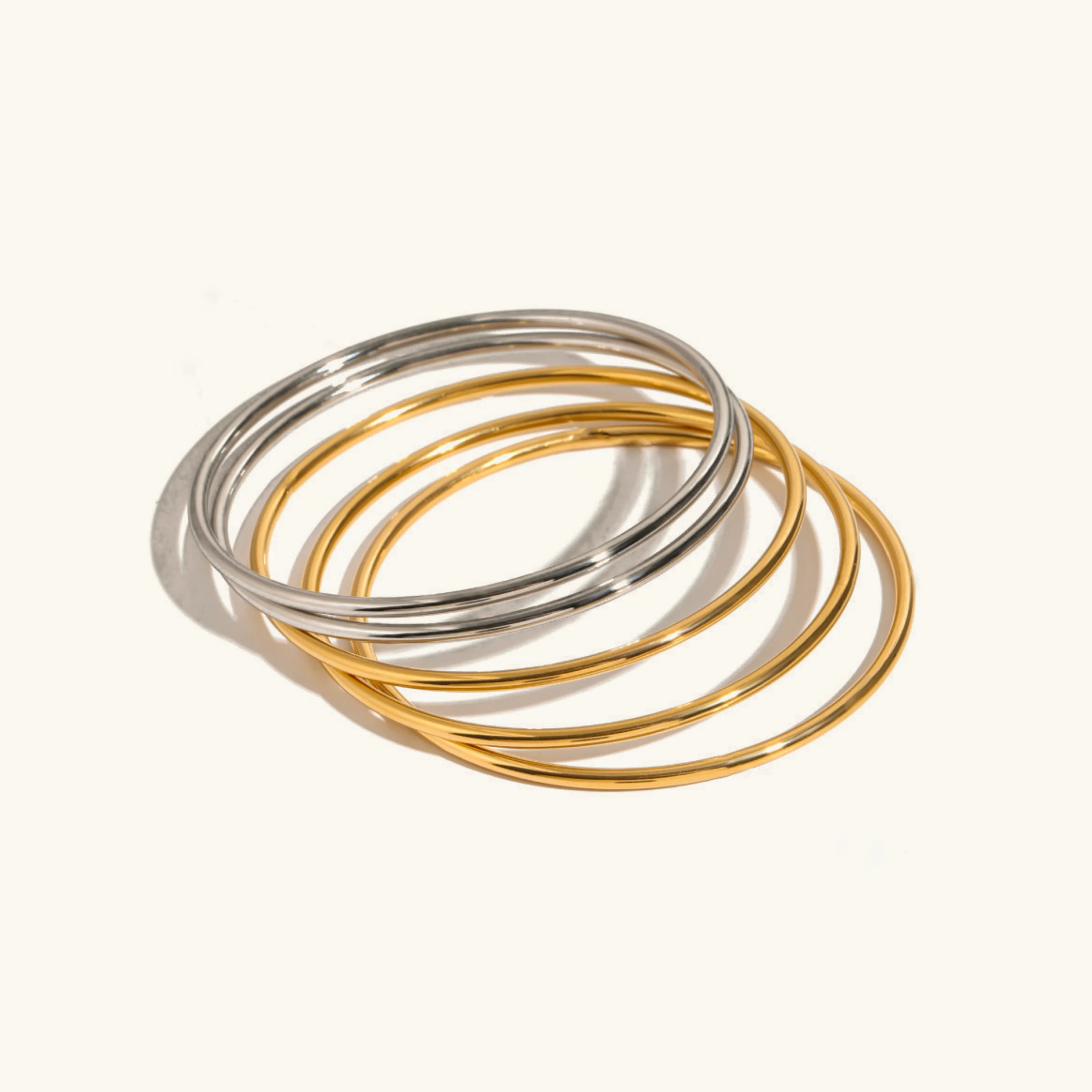 Shannon Gold Bangle Set - Image 4